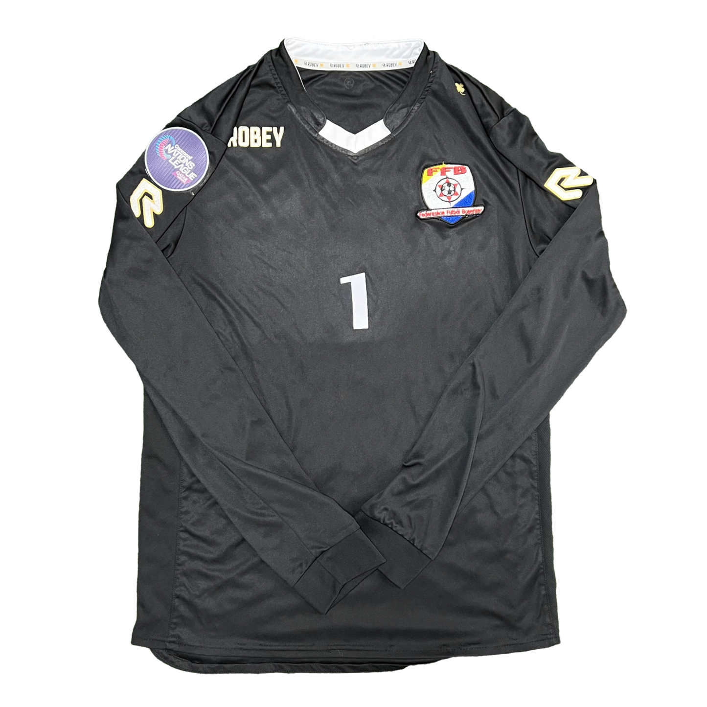 2019 Bonaire Match Worn Goalkeeper Shirt - Lafeber #1
