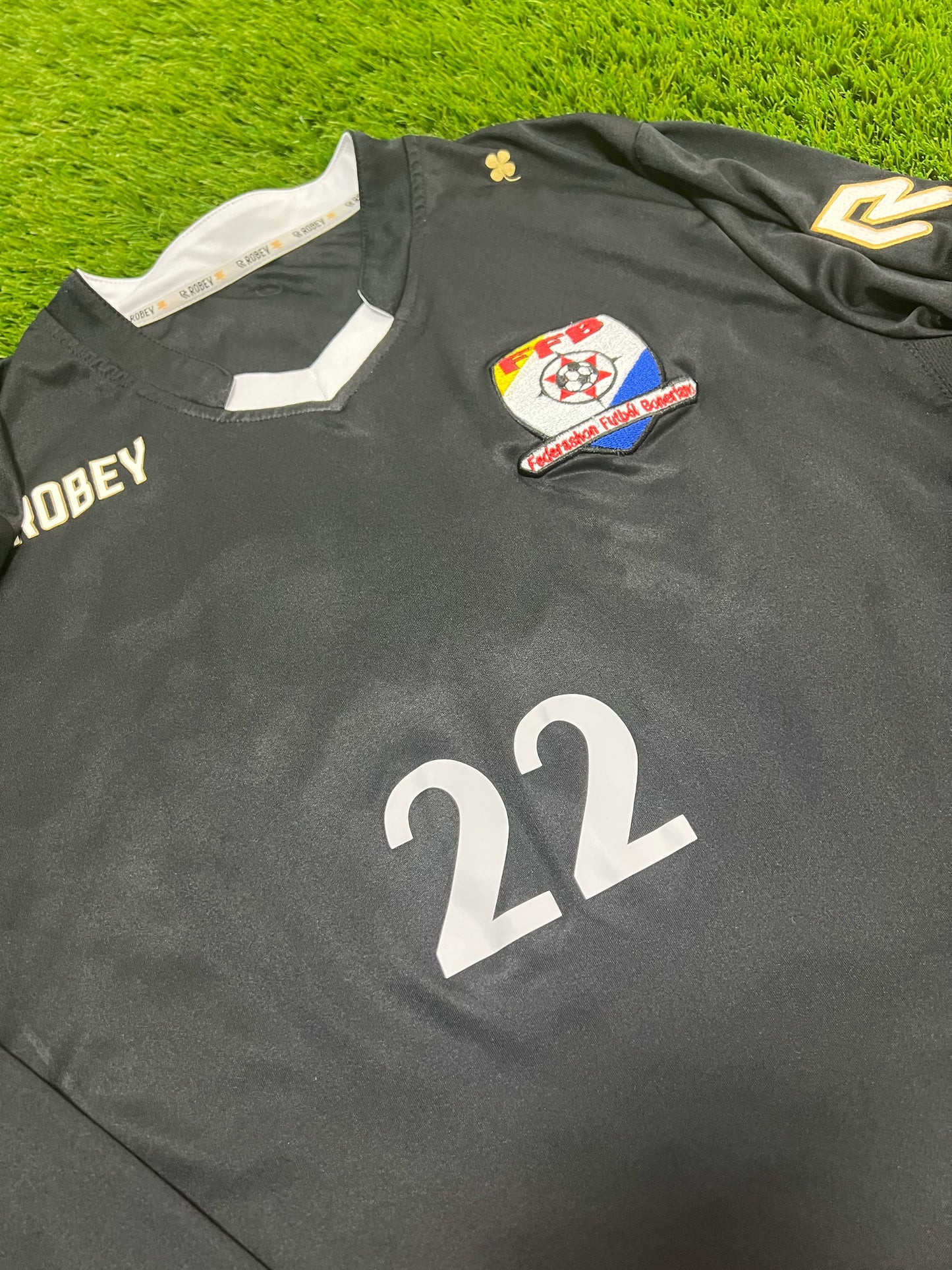 2019 Bonaire Match Issue Goalkeeper Shirt - Frans #22